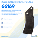 Zappa dx L 152,H 72,s 23,foro 10,5