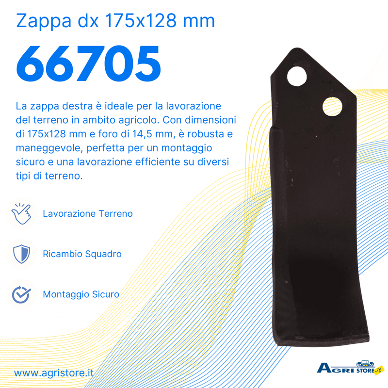 Zappa dx L 175,H 128,ø f,14,5