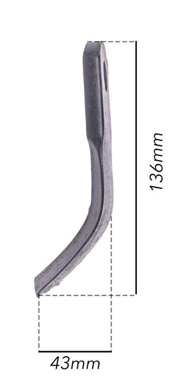 Coltello trincia a Y lunghezza 136mm adattabile Tierre Confezione da 2pz (4)