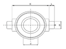 Supporto cuscinetto per frangizolle Ø 60mm