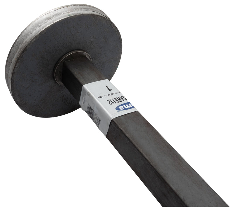 Asse porta dischi frangizolle di 1008mm sezione 30x30mm