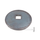 Flangia 135X10 foro quadro 26mm concava