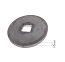 Flangia 115X10 foro quadro 26mm convessa