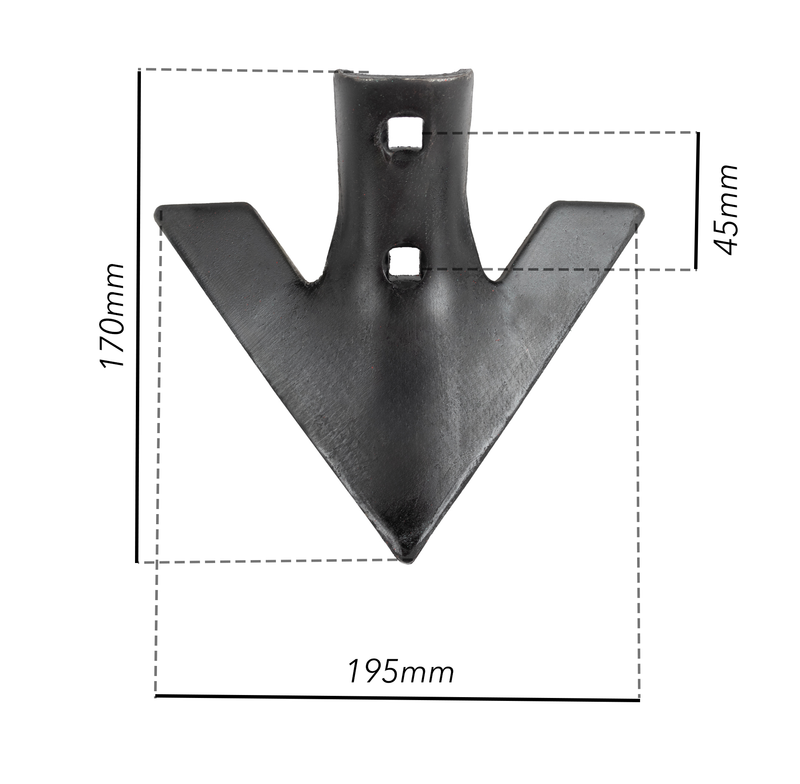 Vomerina per molla quadra spessore 5mm confezione da 3 pezzi