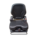 Sedile in ecopelle nera seatindustries con molleggio meccanico