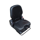 Sedile in ecopelle nera seatindustries con molleggio meccanico