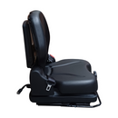 Sedile in ecopelle nera seatindustries con molleggio meccanico