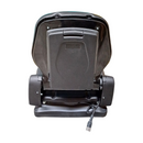 Sedile in ecopelle nera seatindustries con molleggio meccanico