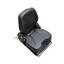 Sedile in ecopelle nero con molleggio pneumatico seatindustries