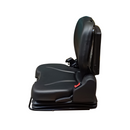 Sedile in ecopelle nero con molleggio pneumatico seatindustries