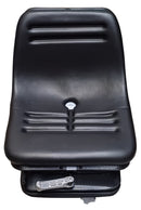 Sedile in ecopelle nera seatindustries con suspensione meccanica