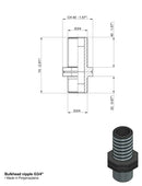 NIPPLO 3/4" FILETTO LUNGO confezione da 5 pezzi
