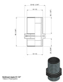 NIPPLO 1"1/2 FILETTO LUNGO confezione da 10 pezzi