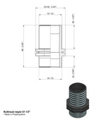 NIPPLO 1"1/2 FILETTO LUNGO confezione da 10 pezzi