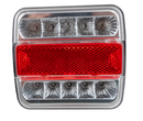 Kit luci con fanali a LED magnetico 12V cavo 7,5m + 2,5m tra fanali
