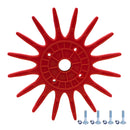 Stella a punte grande rosso Ø 370  per sarchiatrice