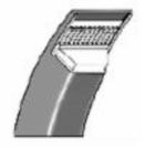 Cinghia trapezoidale in gomma telata SPZ0800