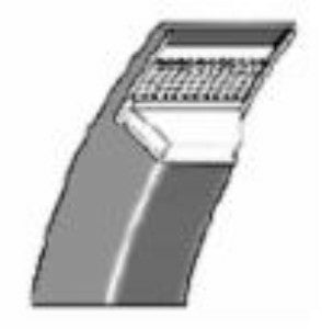 Cinghia SPB 2430 adattabile al rifl B198 per barra falciante Gribaldi & Salvia