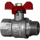 Valvola a sfera passaggio totale M-F 3/4" confezione da 3 pezzi