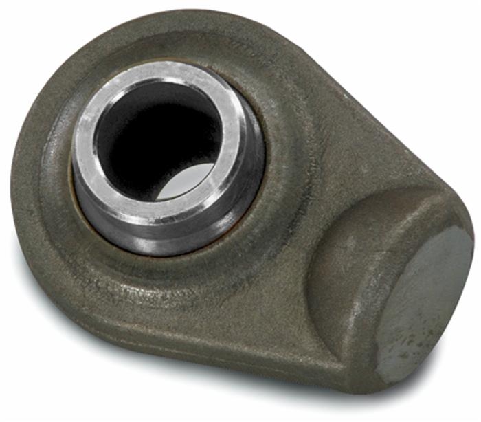 Supporto superiore rotula sferica Ø 19mm Ama con base tonda e grezza