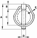 Spina scatto ovale ø10x58mm confezione da 50 pezzi