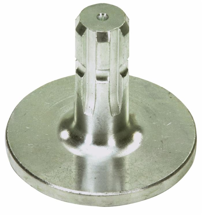 Alberino scanalato con flangia con profilo interno 1"3/8