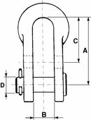 Briglia Doppio Foro Catena Stabilizzatrice Zincata Ø 14mm 9/16" confezione da 10 pezzi