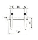Forcella completa di perno Ø 19mm