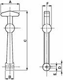 Tirante aggancia cofano 160mm confezione da 10 pezzi