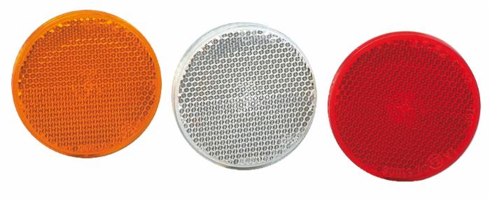 Catarifrangente con vite M5 bianco Ø 60mm confezione da 10 pezzi