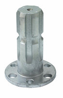 Albero scanalato per pompe con profilo 1”3/8 Z6 e flangia Ø 70mm