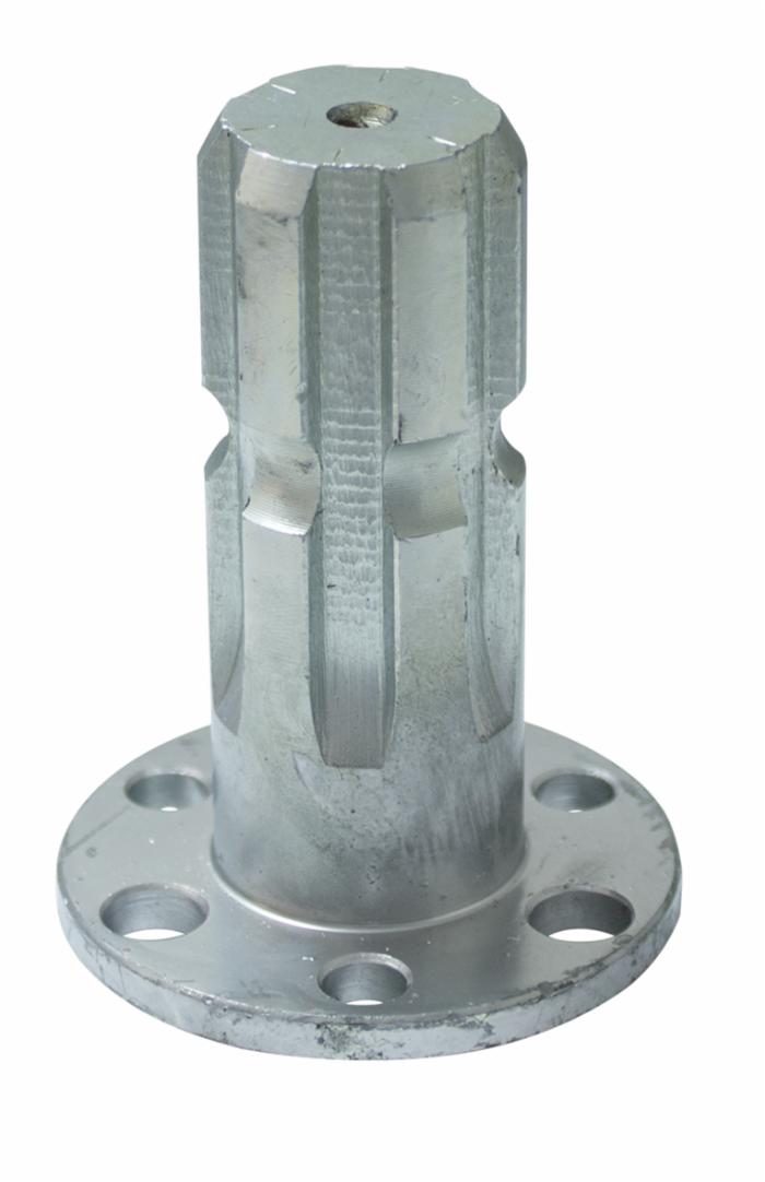 Albero scanalato per pompe con profilo 1”3/8 Z6 e flangia Ø 70mm