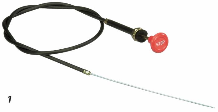 Tirante di arresto per motore del trattore lungo 1200mm completo di guaina