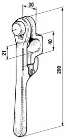 Chiusura universale trilaterale Ø 21mm