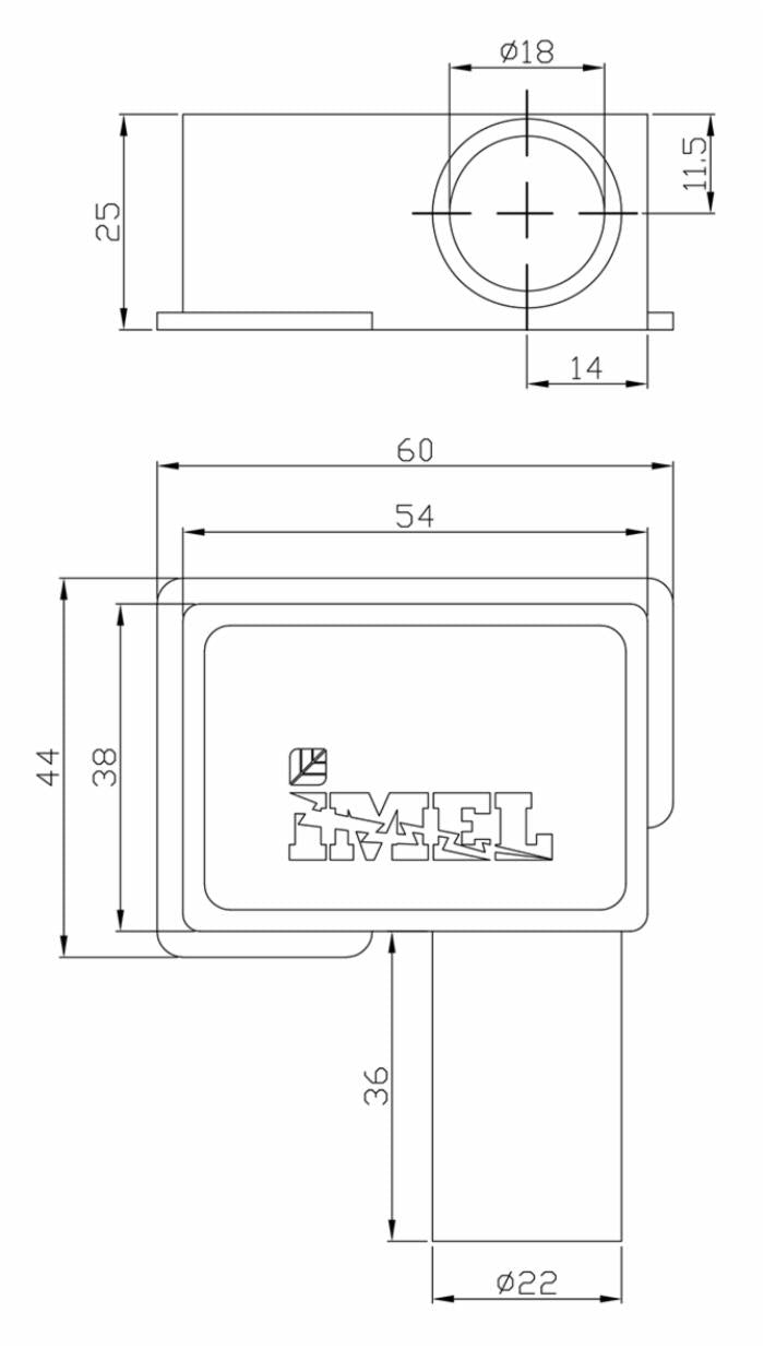 Cappuccio coprimorsetto sinistro positivo 80mm confezione da 15 pezzi