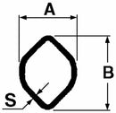 Tubo cardanico interno adattabile Walterscheid serie 2200 lunghezza 3 mt lunghezza di 3 metri