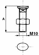 Bullone testa ovale M10x70 con dado confezione da 25 pezzi