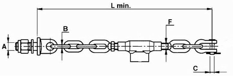 Catena imbrigliamento 4+3 adattabile a Fiat 4988795