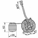 Indicatore livello carburante adattabile al riferimento originale Fiat 5136770