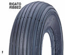 Ruota pneumatica 405mmx100mm 4,00x8" portata 180 kg con mozzo in nylon 2pr