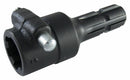 Riduzione per presa di forza con profilo esterno 1" 3/8 e profilo interno 1" 3/4 con pulsante