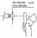 Braccio tergicristallo singolo regolabile 400-500mm