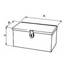 Cassetta porta attrezzi in lamiera 420x130x130mm