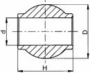Rotula superiore seconda/terza categoria Ø 60x51mm e Ø 25,4mm confezione da 2 pezzi