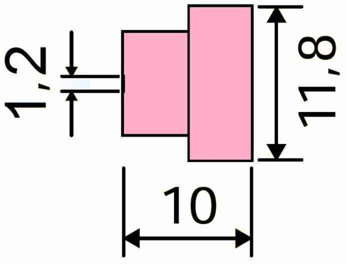 Ugello in ceramica con foro Ø 1,2mm confezione da 10 pezzi