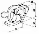Chiusura a blocco leggera Ø 30mm