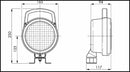 Faro da lavoro alogeno con supporto orientabile Ø 161mm