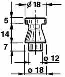 Perno per piastre portacoltello anteriore adattabile Fahr confezione da 5 pezzi