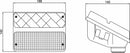 Fanale posteriore alogeno sinistro 188x140mm 4 funzioni luce