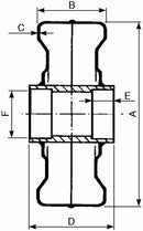 Ruota in lamiera 280x120mm